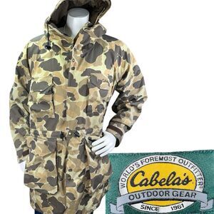 Cabela's Gore-Tex Thinthulate Men XL Camo Parka Hunting Jacket Coat Outdoor Gear